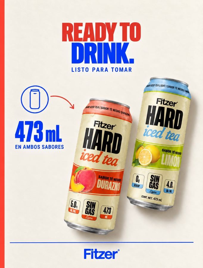 Fitzer Hard Iced Tea, sin gas