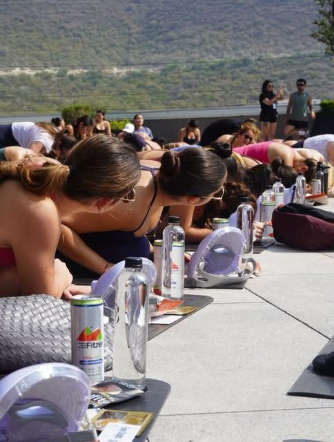 Fitzer Hard Seltzer en el rooftop